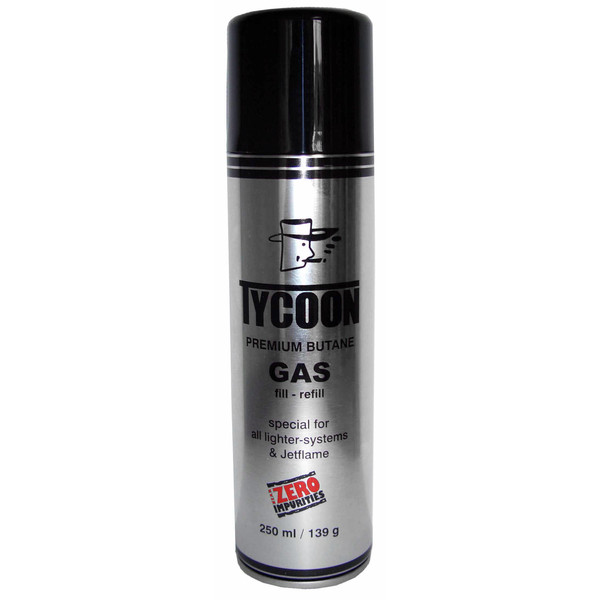 Tycoon PREMIUM BUTANE GAS 250 ML Gaskartusche NOCOLOR