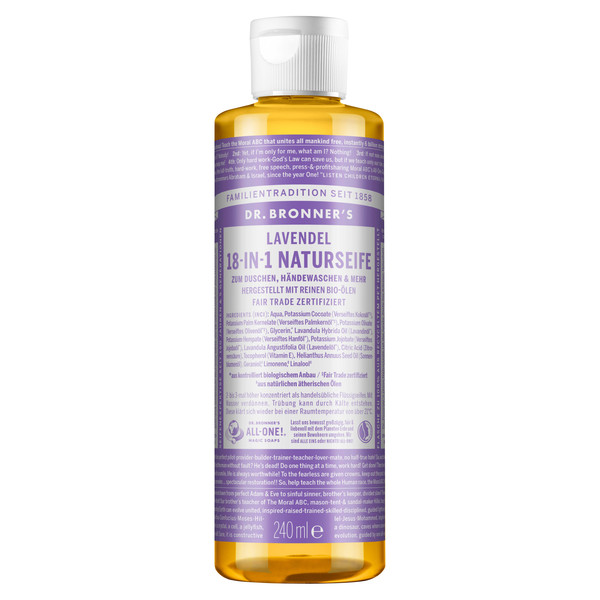 Dr. Bronner' s 18-IN-1 NATURSEIFE Outdoor Seife LAVENDEL