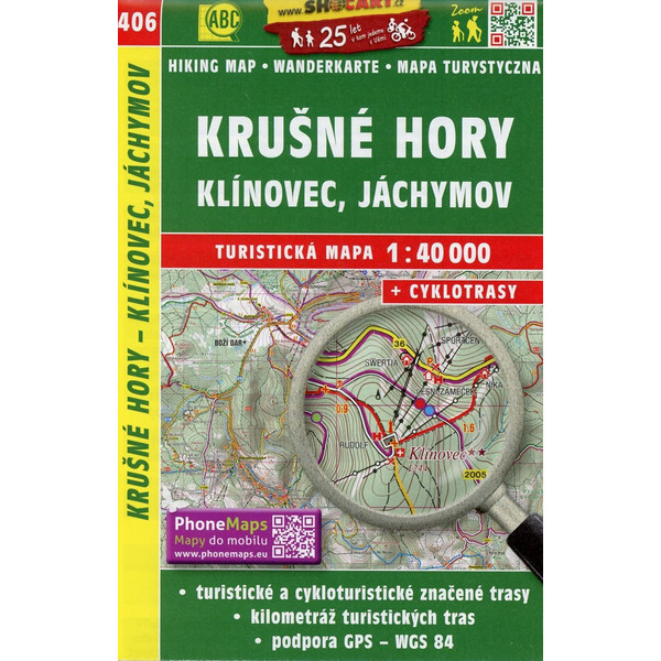  Wanderkarte Tschechien Krusne hory - Klinovec, Jachymov 1 : 40 000 - Wanderkarte