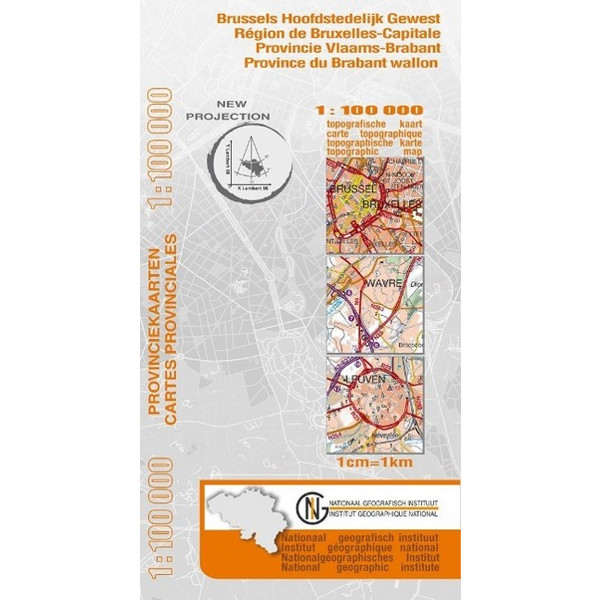  Brabant Provinzkarte  1 : 100 000 - Fahrradkarte