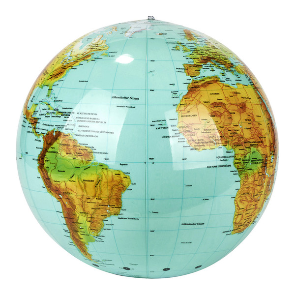 Aufblasbar Globus 40cm Zum Aufblasen Atlas Weltkarte Of The Earth 