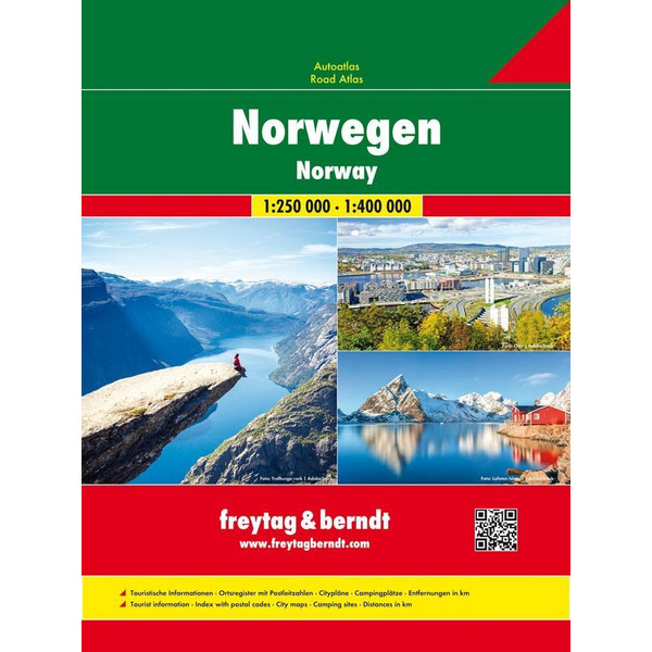  Norwegen, Autoatlas 1:250.000 - 1:400.000 - Straßenkarte