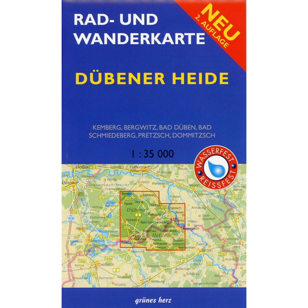 Rad- und Wanderkarte Dübener Heide 1: 35.000 Wanderkarte NOPUBLISHER