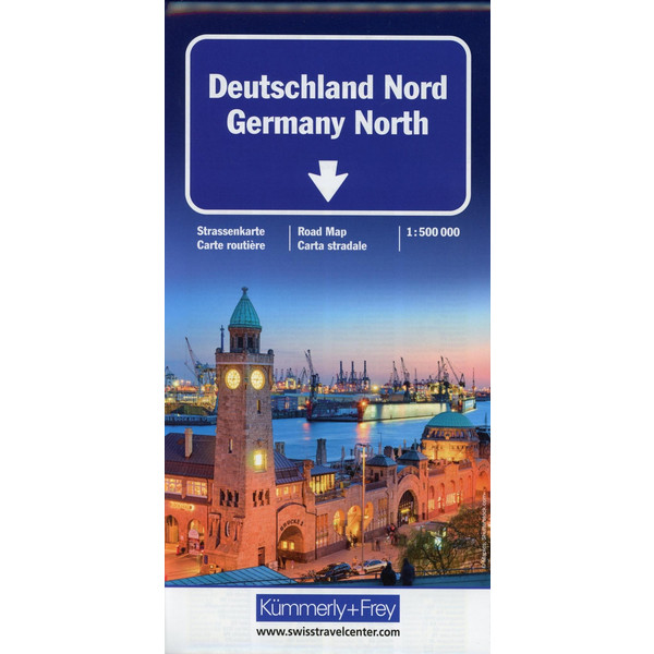  Deutschland Nord 1:500 000 Strassenkarte - Straßenkarte