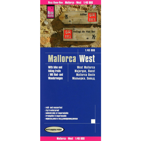  Reise Know-How Rad- und Wanderkarte Mallorca West (1:40.000) - Straßenkarte