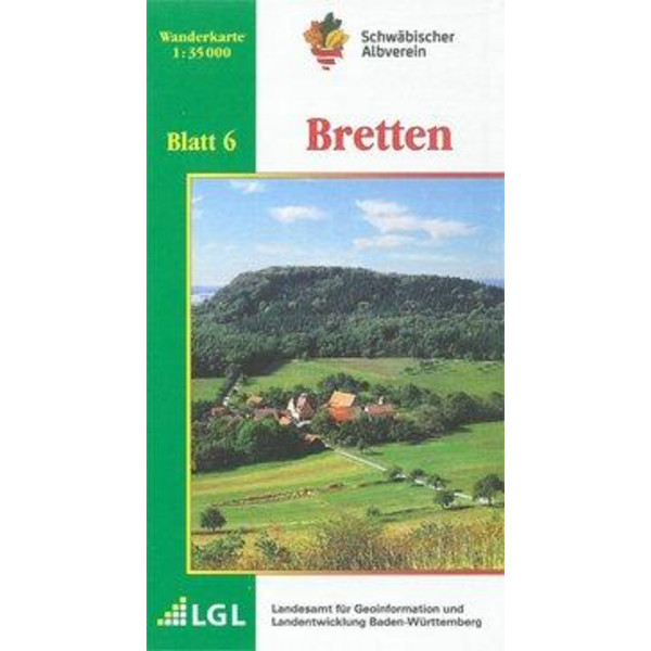 Karte des Schwäbischen Albvereins 06 Bretten 1 : 35 000 Wanderkarte NOPUBLISHER
