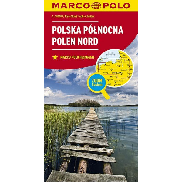  MARCO POLO Karte Polen Nord 1:300 000 - Straßenkarte