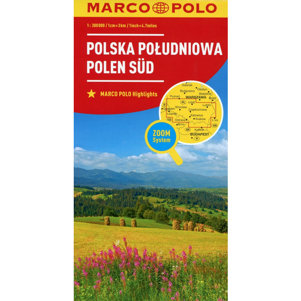  MARCO POLO Karte Polen Süd 1:300 000 - Straßenkarte