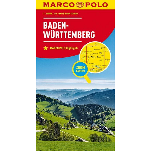 MARCO POLO Karte Deutschland Blatt 11 Baden-Württemberg 1:200 000 Straßenkarte NOPUBLISHER