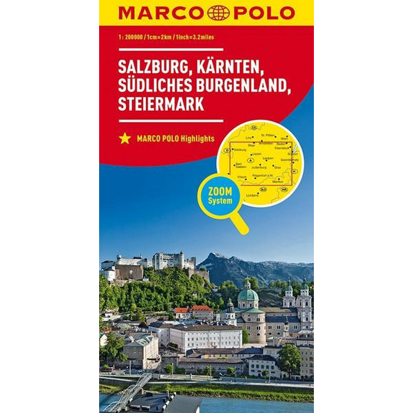  MARCO POLO Regionalkarte Österreich Blatt 2 1 : 200 000 - Straßenkarte