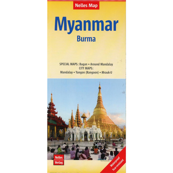  Nelles Map Myanmar 1 : 1 500 000 - Wanderkarte