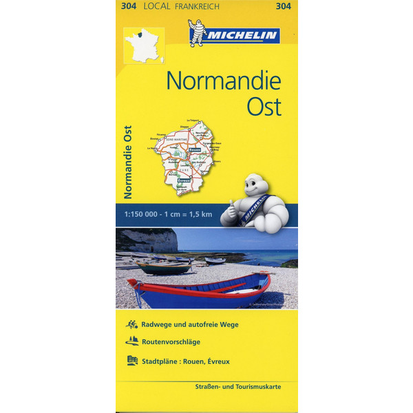  Michelin Normandie Ost - Straßenkarte