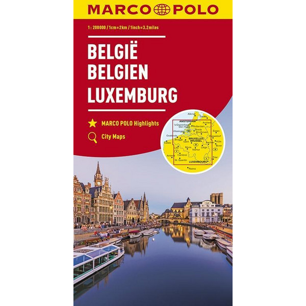  MARCO POLO Karte Belgien, Luxemburg 1:200 000 - Straßenkarte