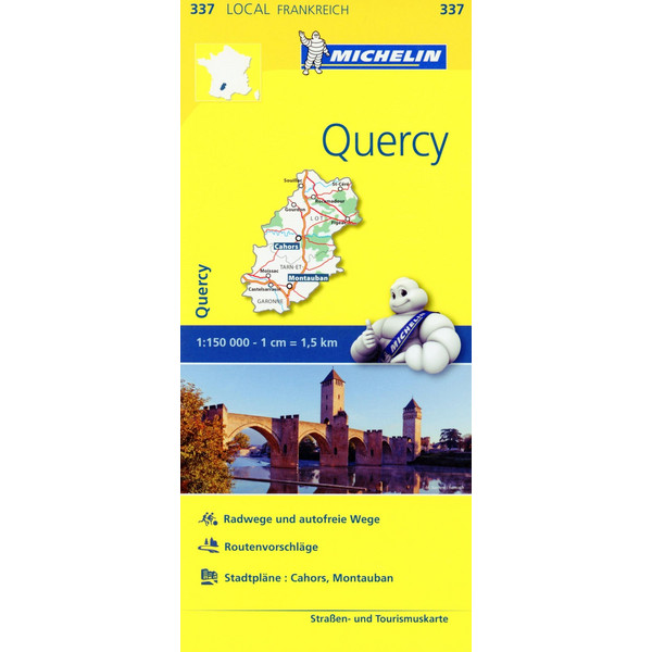  Michelin Quercy - Straßenkarte