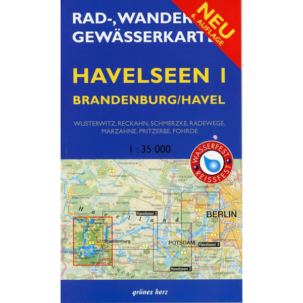 Havelseen 1: Brandenburg / Havel 1 : 35 000 Rad-, Wander- und Gewässerkarte Fahrradkarte NOPUBLISHER