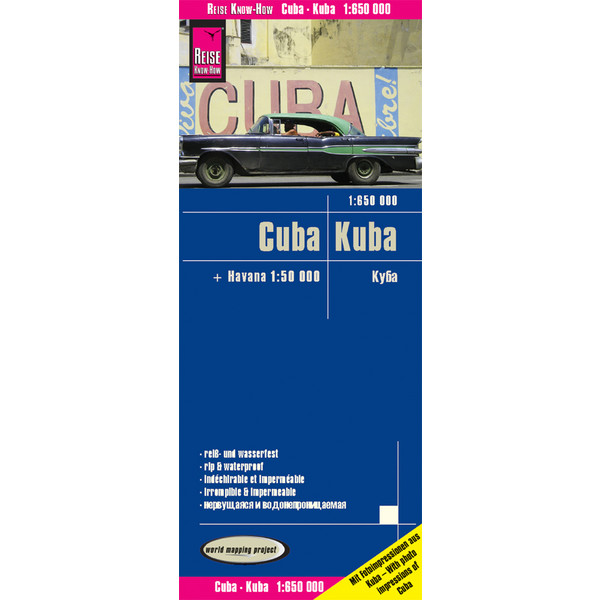 RKH WMP CUBA 1 : 650.000 Straßenkarte NOPUBLISHER