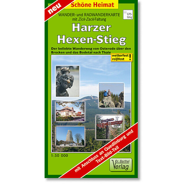 Harzer-Hexen-Stieg Radwander- und Wanderkarte 1 : 30 000 Wanderkarte NOPUBLISHER