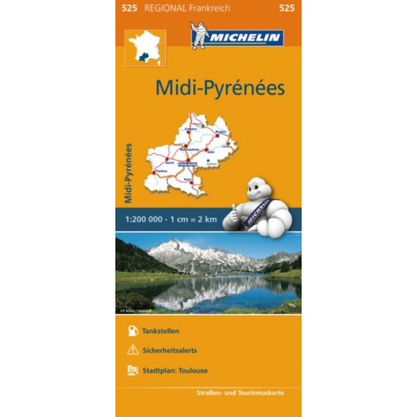  MICHELIN MIDI-PYRENEES - Straßenkarte