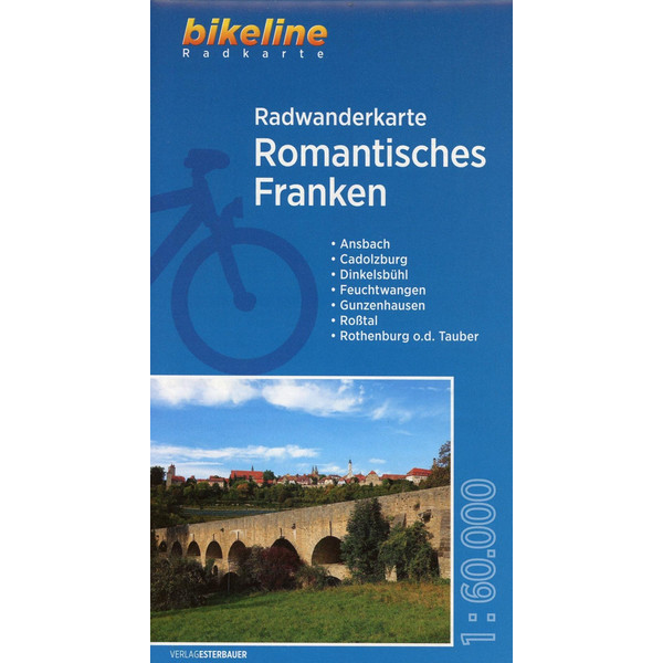 Radwanderkarte Romantisches Franken 1:60 000 Fahrradkarte ESTERBAUER GMBH