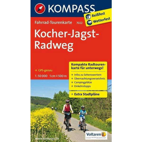  Kocher-Jagst-Radweg 1 : 50 000 - Fahrradkarte