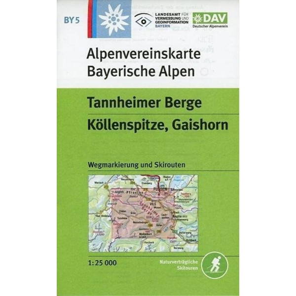  DAV Alpenvereinskarte Bayerische Alpen 05. Tannheimer Berge 1 : 25.000 - Wanderkarte
