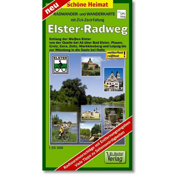 Elsterradweg Radwander- und Wanderkarte 1 : 35 000 Wanderkarte BARTHEL DR.