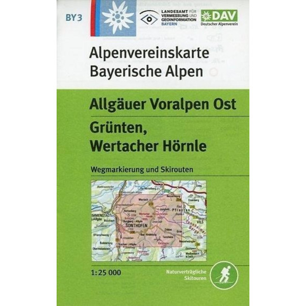  DAV Alpenvereinskarte Bayerische Alpen 03. Allgäuer Voralpen Ost 1 : 25.000 - Wanderkarte