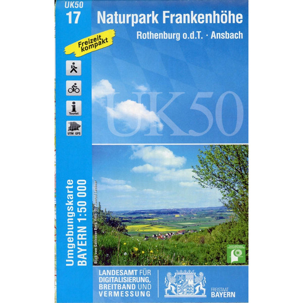  Naturpark Frankenhöhe 1 : 50 000 (UK50-17) - Wanderkarte