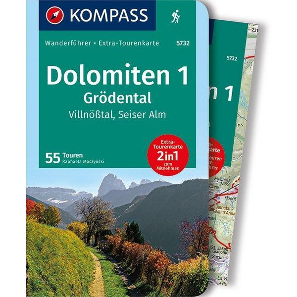  Dolomiten 1, Grödental, Villnößtal, Seiser Alm - Wanderführer