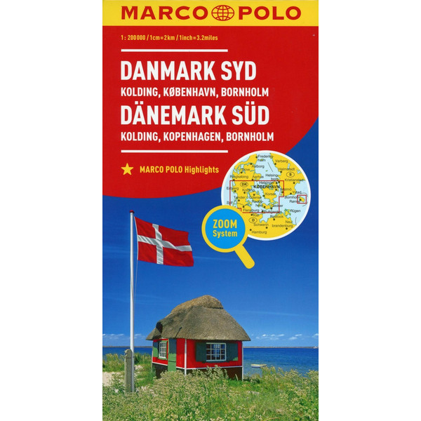 MARCO POLO Karte Dänemark Süd 1:200 000 - Straßenkarte