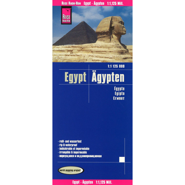 Reise Know-How Landkarte Ägypten (1:1.125.000) Straßenkarte NOPUBLISHER