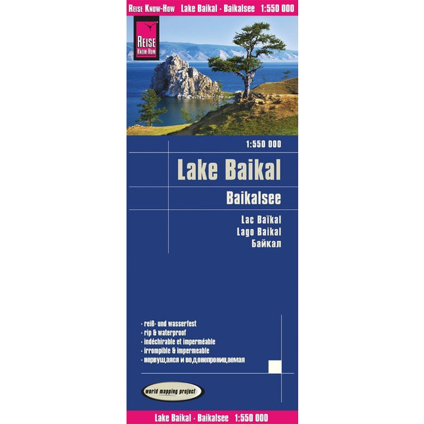  Reise Know-How Landkarte Baikalsee / Lake Baikal 1:550.000 - Straßenkarte