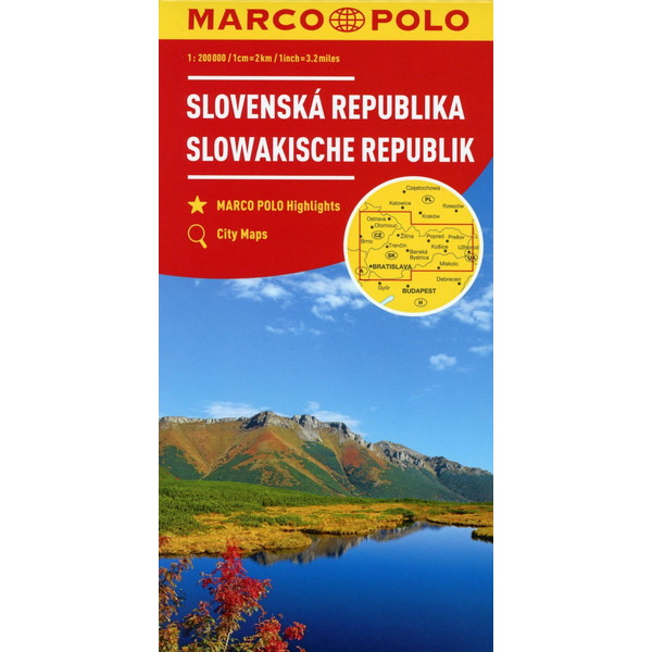  MARCO POLO Karte Slowakische Republik 1:200 000 - Straßenkarte