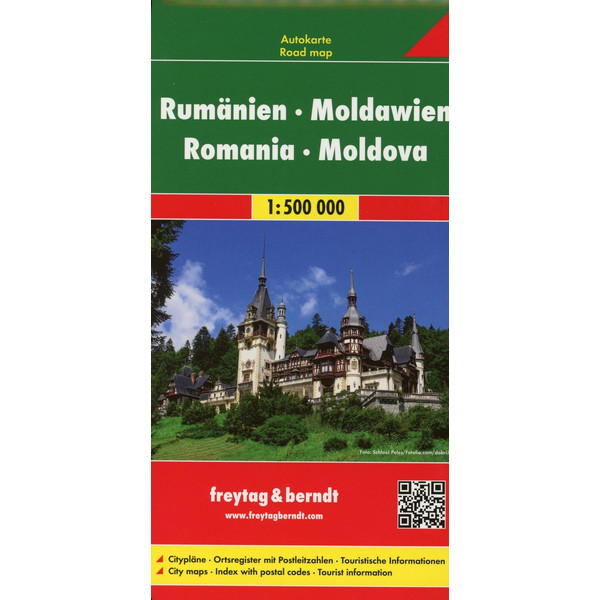 Rumänien, Moldawien 1 : 500 000. Autokarte Straßenkarte FREYTAG + BERNDT