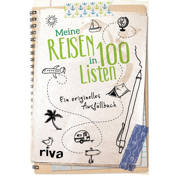 Meine Reisen in 100 Listen Notizbuch RIVA VERLAG