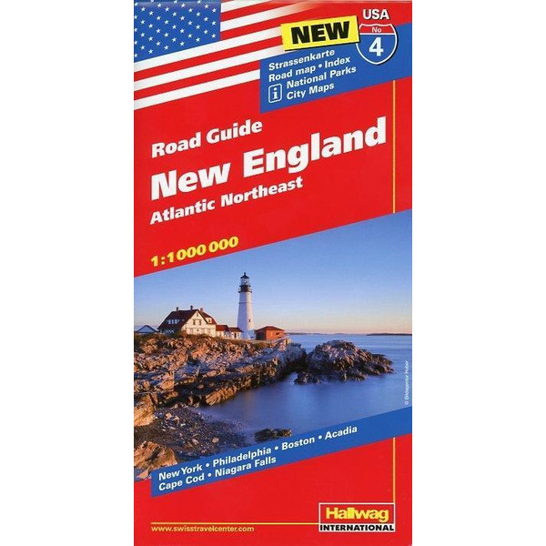 Hallwag USA Road Guide 04 New England 1 : 1.000.000 Straßenkarte HALLWAG KARTEN VERLAG