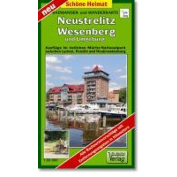 Neustrelitz, Wesenberg und Umgebung 1 : 50 000 Radwander- und Wanderkarte Wanderkarte BARTHEL DR.