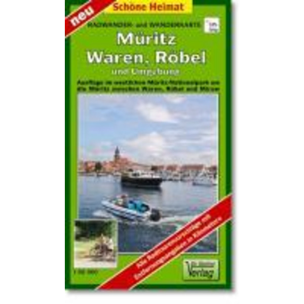 Müritz, Wahren, Röbel und Umgebung 1 : 50 000 Radwander- und Wanderkarte Wanderkarte BARTHEL DR.
