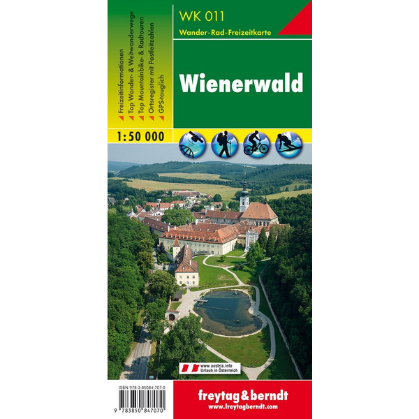  Wienerwald 1 : 50 000. WK 011 - Wanderkarte