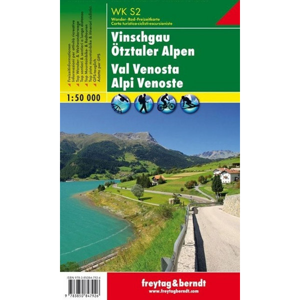  Südtirol 02 Vinschgau - Ötztaler Alpen 1 : 50 000 - Straßenkarte
