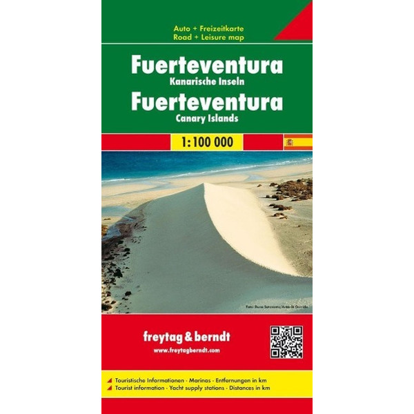 Fuerteventura - Kanarische Inseln 1 : 100 000 Autokarte Straßenkarte FREYTAG + BERNDT