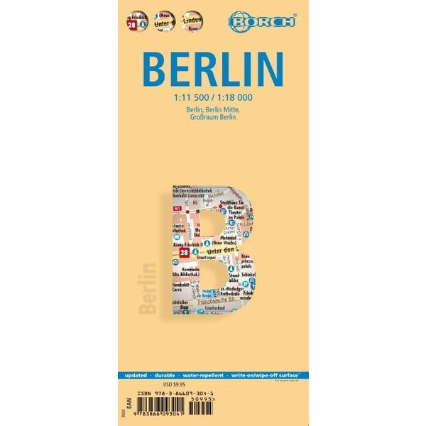 Berlin 1 : 11 500 / 1 : 18 000 Stadtplan BORCH GMBH