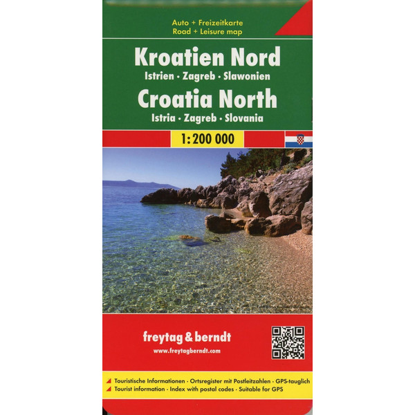 Kroatien Nord 1 : 200 000. Autokarte Straßenkarte FREYTAG + BERNDT