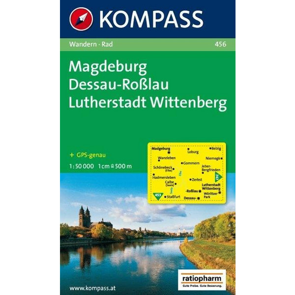 Magdeburg - Dessau-Roßlau - Lutherstadt Wittenberg 1 : 50 000 Wanderkarte KOMPASS KARTEN GMBH