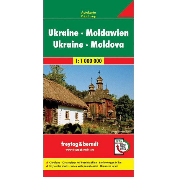  Ukraine - Moldawien, Autokarte 1:1 Million - Straßenkarte