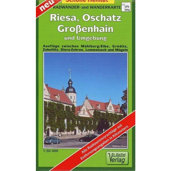Riesa, Oschatz, Großenhain und Umgebung 1 : 50 000 Wanderkarte BARTHEL DR.