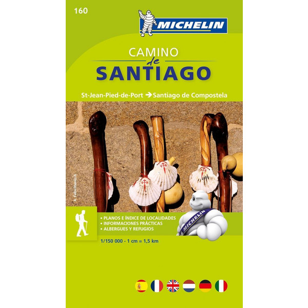 Michelin Localkarte Camino de Santiago 1 : 150 000 Straßenkarte TRAVEL HOUSE MEDIA GMBH