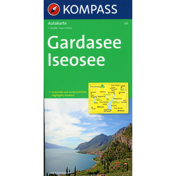 Gardasee - Iseosee 1 : 125 000 Wanderkarte KOMPASS KARTEN GMBH