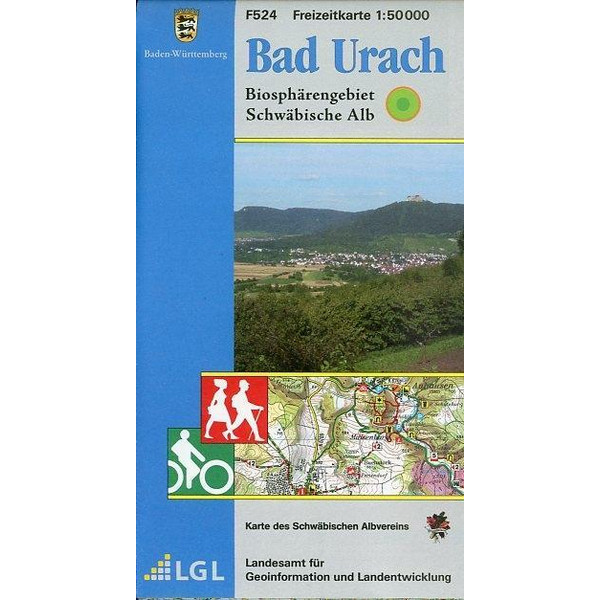  LGL BW 50 000 Freizeit Bad Urach - Wanderkarte