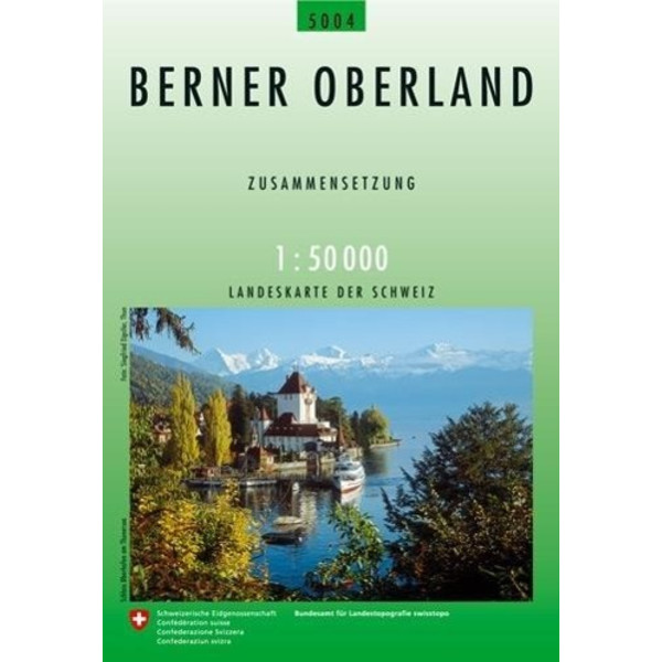 Swisstopo 1 : 50 000 Berner Oberland Wanderkarte BUNDESAMT FÜR LANDESTOPOG